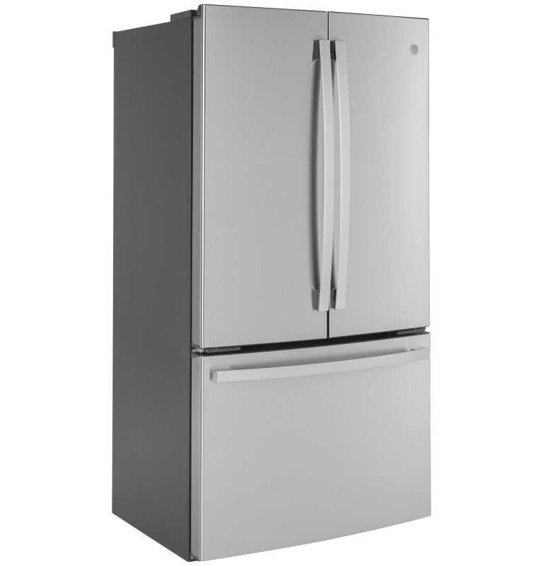 GE  23.1 Cu. Ft. Counter-Depth Fingerprint Resistant French-Door Refrigerator - Fingerprint Resistant Stainless Steel (GWE23GYNFS)