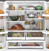 GE  23.1 Cu. Ft. Counter-Depth Fingerprint Resistant French-Door Refrigerator - Fingerprint Resistant Stainless Steel (GWE23GYNFS)