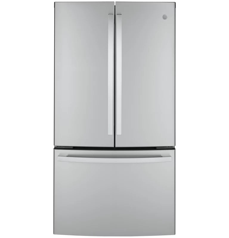 GE 23.1 Cu. Ft. Counter-Depth Fingerprint Resistant French-Door Refrigerator - Gray (GWE23GYNFS)
