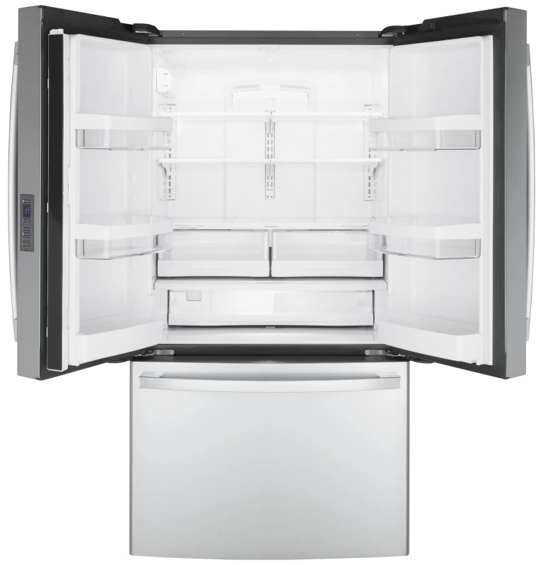 GE 23.1 Cu. Ft. Counter-Depth Fingerprint Resistant French-Door Refrigerator - Gray (GWE23GYNFS)