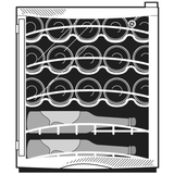 GE  GE LQS WINE COOLER 19" - Stainless Steel (GWS03ADWSS)