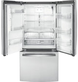 GE 17.5 Cu. Ft. Counter-Depth French-Door Refrigerator - Gray (GYE18JYLFS)