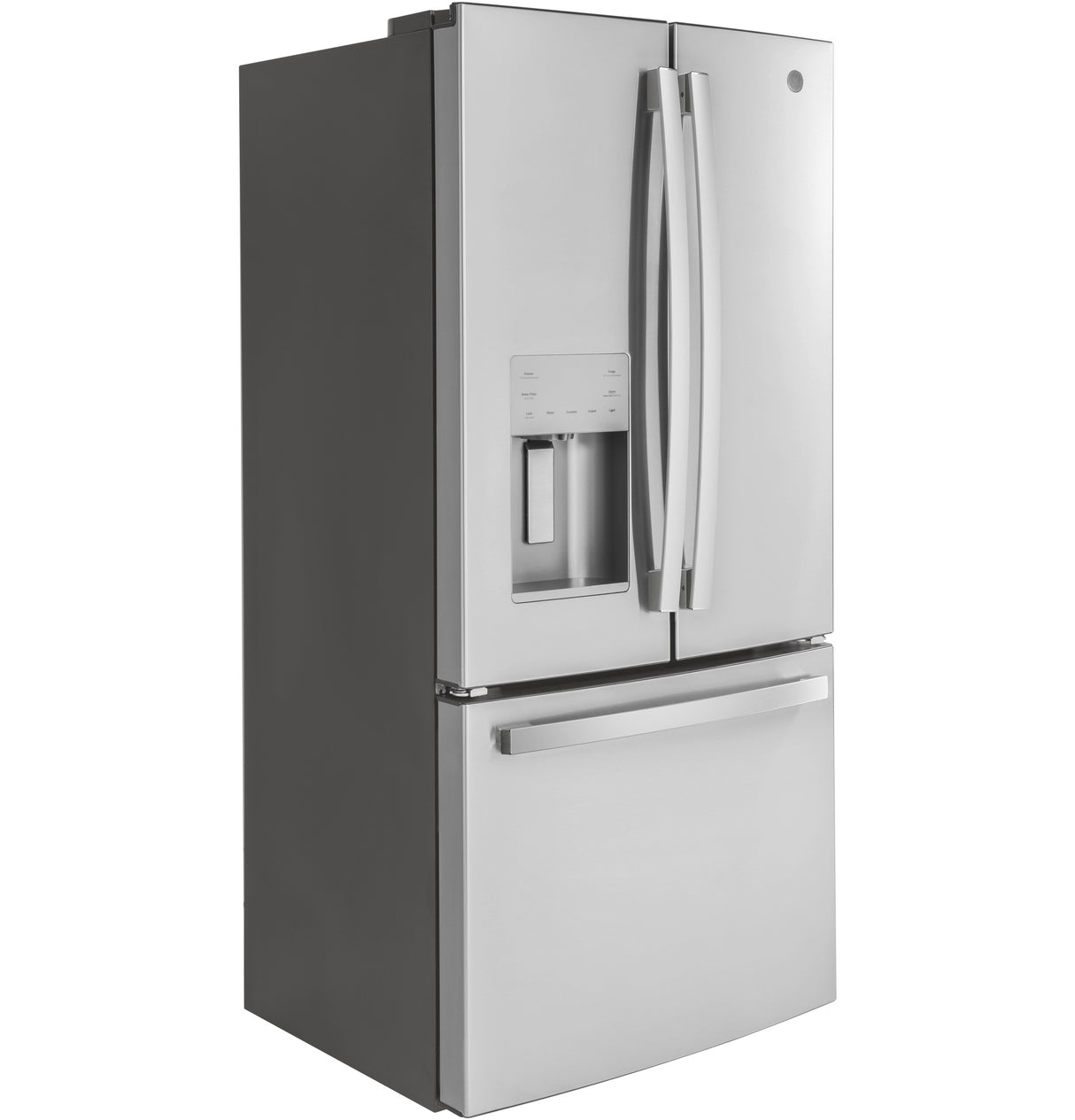 GE  17.5 Cu. Ft. Counter-Depth French-Door Refrigerator - Fingerprint Resistant Stainless Steel (GYE18JYLFS)