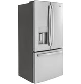 GE  17.5 Cu. Ft. Counter-Depth French-Door Refrigerator - Fingerprint Resistant Stainless Steel (GYE18JYLFS)