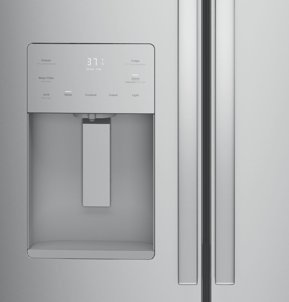 GE  17.5 Cu. Ft. Counter-Depth French-Door Refrigerator - Fingerprint Resistant Stainless Steel (GYE18JYLFS)