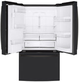 GE 22.1 Cu. Ft. Counter-Depth French-Door Refrigerator - Black (GYE22GENDS)