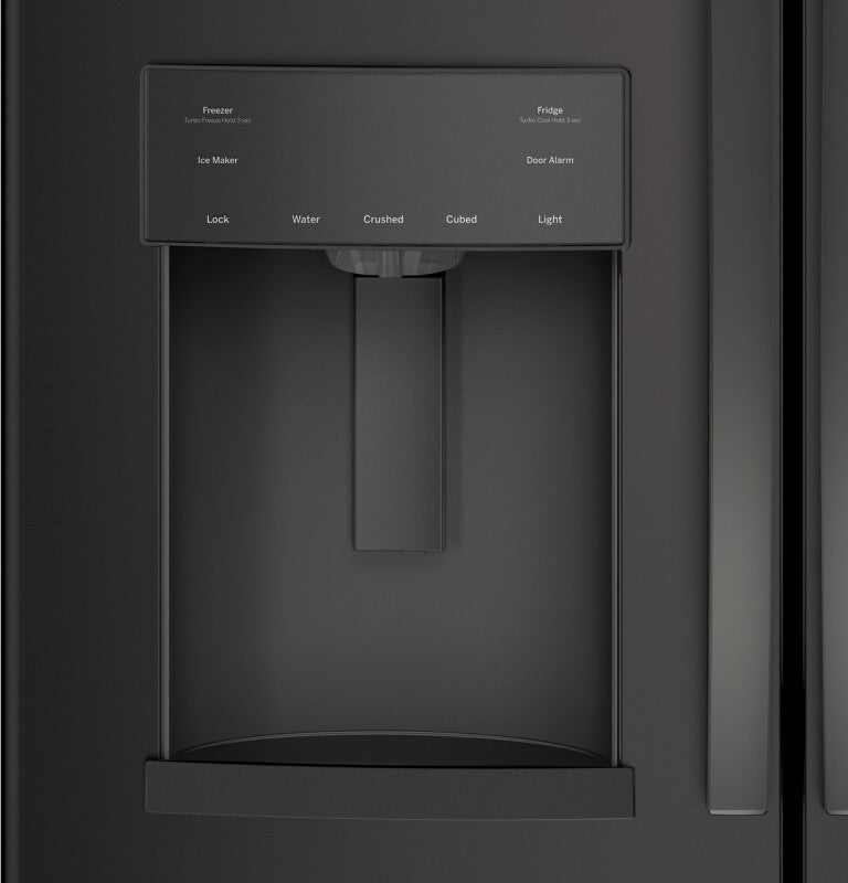 GE 22.1 Cu. Ft. Counter-Depth French-Door Refrigerator - Black (GYE22GENDS)