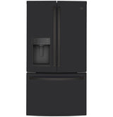 GE 22.1 Cu. Ft. Counter-Depth French-Door Refrigerator - Black Slate (GYE22GENDS)