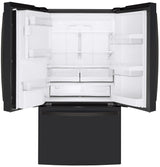 GE 22.1 Cu. Ft. Counter-Depth French-Door Refrigerator - Black Slate (GYE22GENDS)