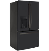 GE 22.1 Cu. Ft. Counter-Depth French-Door Refrigerator - Black Slate (GYE22GENDS)