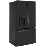 GE  22.1 Cu. Ft. Counter-Depth French-Door Refrigerator - Fingerprint Resistant Black Slate (GYE22GENDS)
