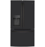 GE 22.1 Cu. Ft. Counter-Depth French-Door Refrigerator - Black (GYE22GENDS)