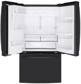 GE 22.1 Cu. Ft. Counter-Depth French-Door Refrigerator - Black (GYE22GENDS)