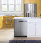 GE ENERGY STAR 22.1 Cu. Ft. Counter-Depth Fingerprint Resistant French-Door Refrigerator - Gray (GYE22GYNFS)