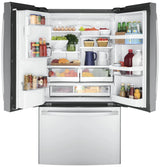 GE ENERGY STAR 22.1 Cu. Ft. Counter-Depth Fingerprint Resistant French-Door Refrigerator - Gray (GYE22GYNFS)