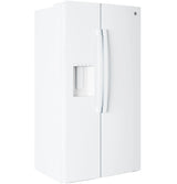 GE  23.6 Cu. Ft. Counter-Depth Side-By-Side Refrigerator with Extra Tall Dispenser and In-Door Icemaker - White (GZE24NGYWW)