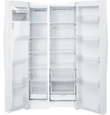 GE  23.6 Cu. Ft. Counter-Depth Side-By-Side Refrigerator with Extra Tall Dispenser and In-Door Icemaker - White (GZE24NGYWW)