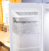 GE  23.6 Cu. Ft. Counter-Depth Side-By-Side Refrigerator with Extra Tall Dispenser and In-Door Icemaker - White (GZE24NGYWW)