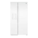 GE  23.6 Cu. Ft. Counter-Depth Side-By-Side Refrigerator with Extra Tall Dispenser and In-Door Icemaker - White (GZE24NGYWW)