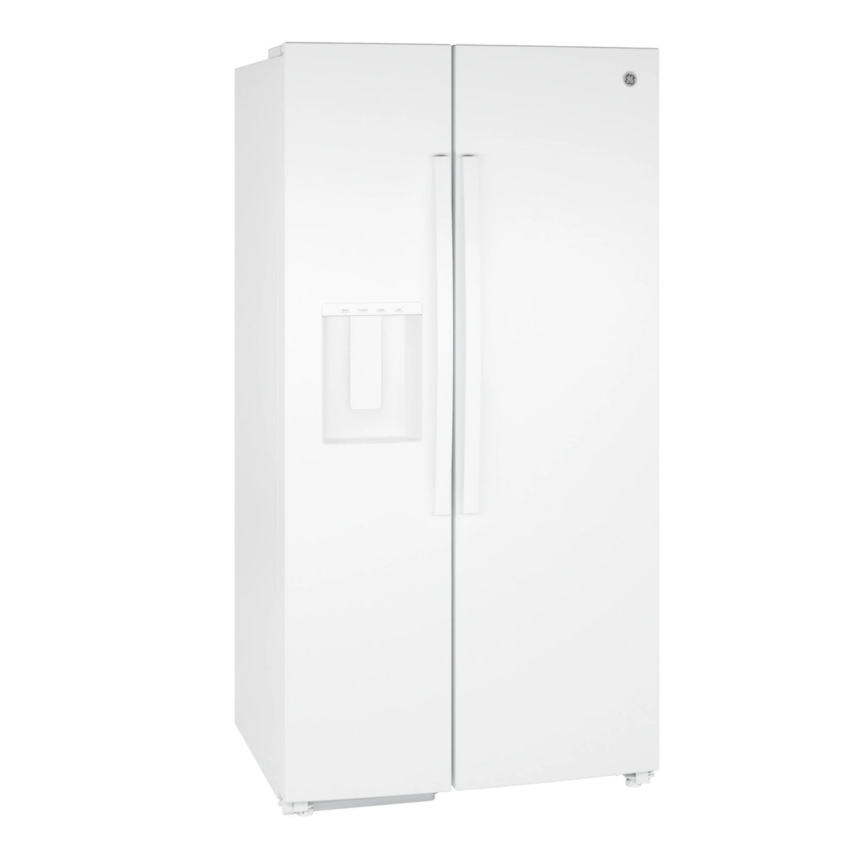 GE  23.6 Cu. Ft. Counter-Depth Side-By-Side Refrigerator with Extra Tall Dispenser and In-Door Icemaker - White (GZE24NGYWW)