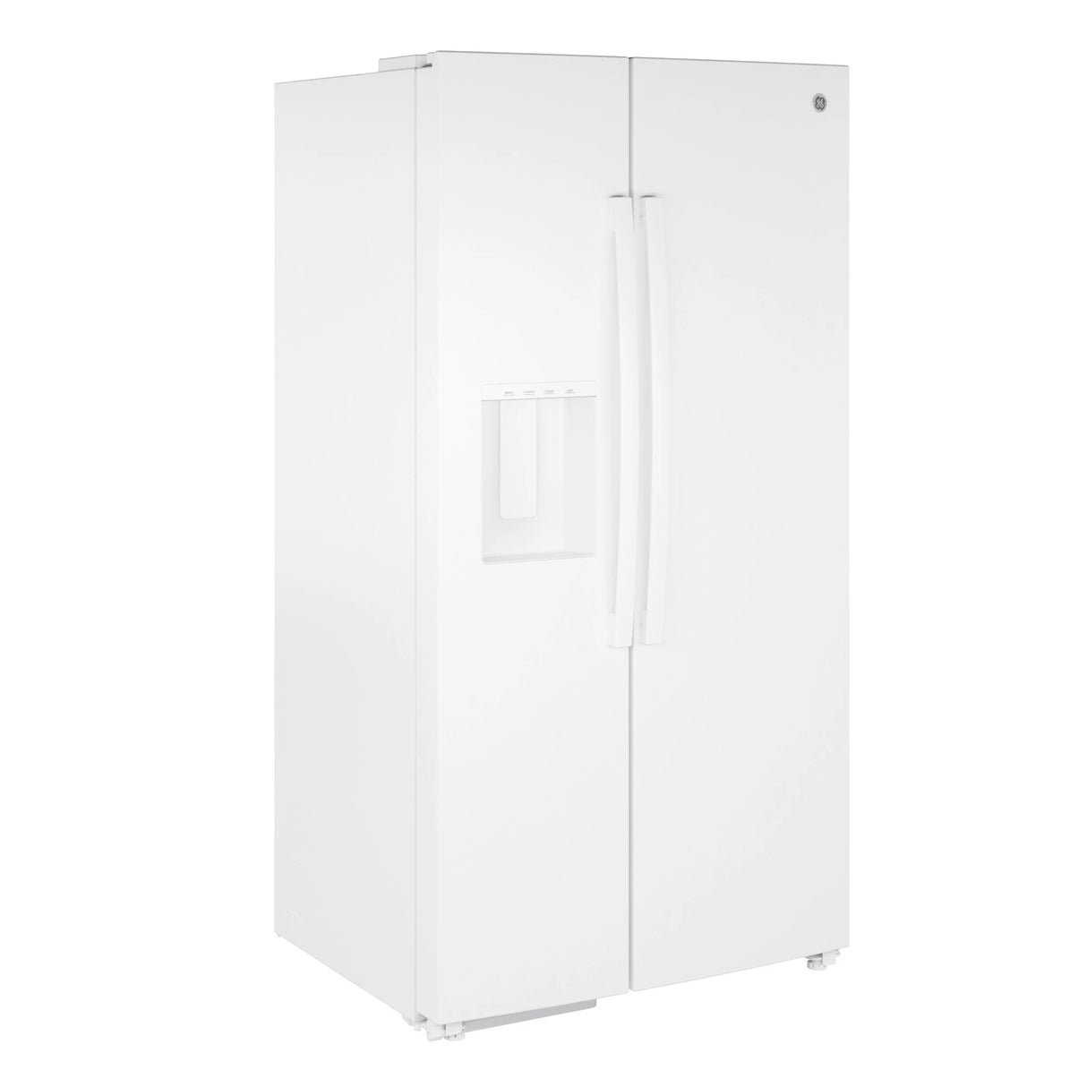 GE  23.6 Cu. Ft. Counter-Depth Side-By-Side Refrigerator with Extra Tall Dispenser and In-Door Icemaker - White (GZE24NGYWW)