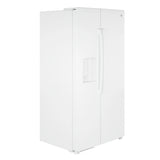 GE  23.6 Cu. Ft. Counter-Depth Side-By-Side Refrigerator with Extra Tall Dispenser and In-Door Icemaker - White (GZE24NGYWW)