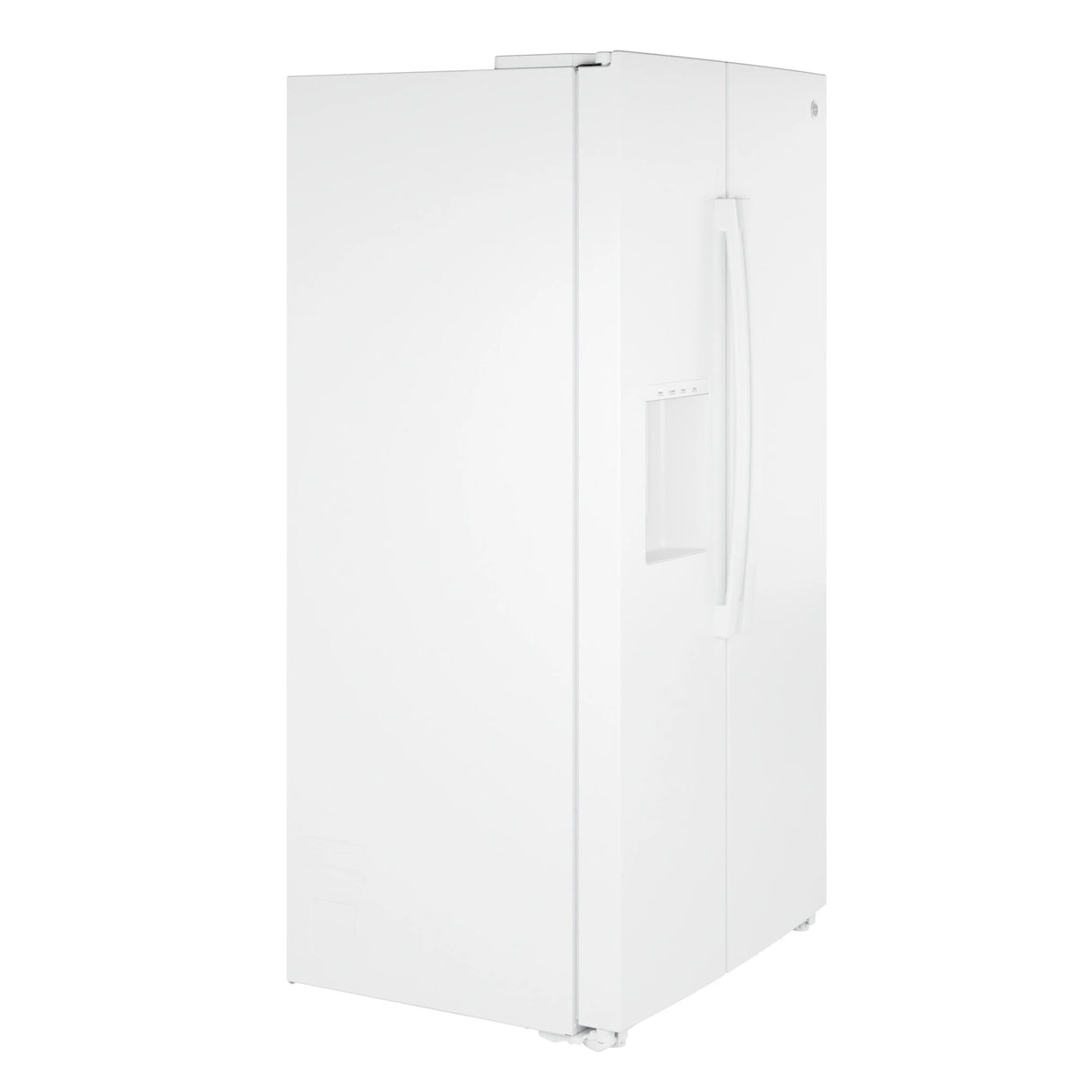 GE  23.6 Cu. Ft. Counter-Depth Side-By-Side Refrigerator with Extra Tall Dispenser and In-Door Icemaker - White (GZE24NGYWW)