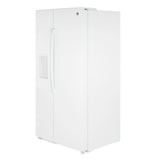GE  23.6 Cu. Ft. Counter-Depth Side-By-Side Refrigerator with Extra Tall Dispenser and In-Door Icemaker - White (GZE24NGYWW)