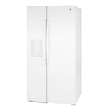 GE  23.6 Cu. Ft. Counter-Depth Side-By-Side Refrigerator with Extra Tall Dispenser and In-Door Icemaker - White (GZE24NGYWW)