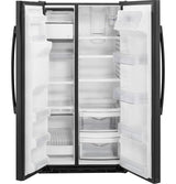 GE  21.9 Cu. Ft. Counter-Depth Side-By-Side Refrigerator - Black (GZS22DGJBB)