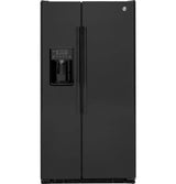GE 21.9 Cu. Ft. Counter-Depth Side-By-Side Refrigerator - Black (GZS22DGJBB)