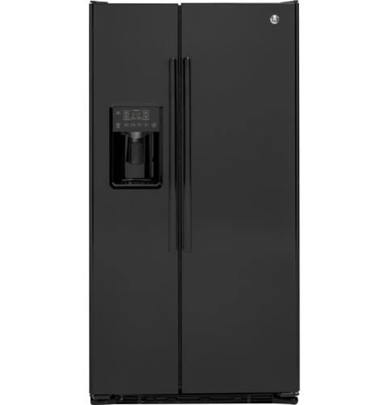 GE 21.9 Cu. Ft. Counter-Depth Side-By-Side Refrigerator - Black (GZS22DGJBB)