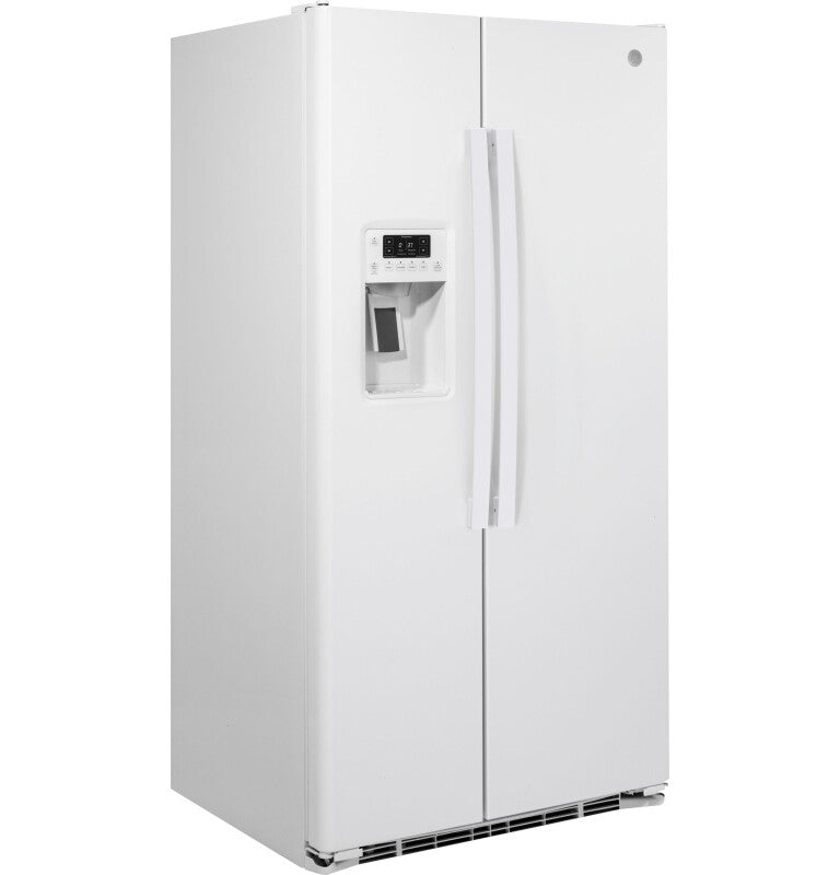 GE  21.9 Cu. Ft. Counter-Depth Side-By-Side Refrigerator - White (GZS22DGJWW)