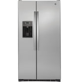 GE 21.9 Cu. Ft. Counter-Depth Side-By-Side Refrigerator - Gray (GZS22DSJSS)