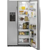 GE 21.9 Cu. Ft. Counter-Depth Side-By-Side Refrigerator - Gray (GZS22DSJSS)