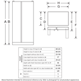 GE 21.9 Cu. Ft. Counter-Depth Side-By-Side Refrigerator - Gray (GZS22DSJSS)