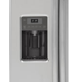 GE  21.9 Cu. Ft. Counter-Depth Side-By-Side Refrigerator - Stainless Steel (GZS22DSJSS)