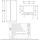 GE  21.9 Cu. Ft. Counter-Depth Side-By-Side Refrigerator - Stainless Steel (GZS22DSJSS)