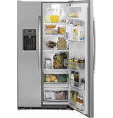 GE 21.9 Cu. Ft. Counter-Depth Side-By-Side Refrigerator - Gray (GZS22DSJSS)
