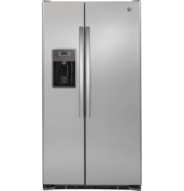GE 21.9 Cu. Ft. Counter-Depth Side-By-Side Refrigerator - Gray (GZS22DSJSS)