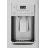GE 21.8 Cu. Ft. Counter-Depth Fingerprint Resistant Side-By-Side Refrigerator - Gray (GZS22IYNFS)