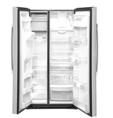 GE 21.8 Cu. Ft. Counter-Depth Fingerprint Resistant Side-By-Side Refrigerator - Gray (GZS22IYNFS)