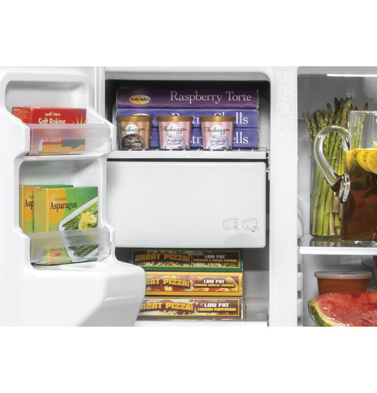 GE 21.8 Cu. Ft. Counter-Depth Fingerprint Resistant Side-By-Side Refrigerator - Gray (GZS22IYNFS)