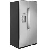 GE 21.8 Cu. Ft. Counter-Depth Fingerprint Resistant Side-By-Side Refrigerator - Stainless Steel (GZS22IYNFS)
