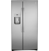 GE  21.8 Cu. Ft. Counter-Depth Fingerprint Resistant Side-By-Side Refrigerator - Fingerprint Resistant Stainless (GZS22IYNFS)