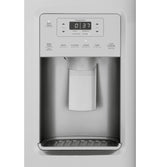 GE  21.8 Cu. Ft. Counter-Depth Fingerprint Resistant Side-By-Side Refrigerator - Fingerprint Resistant Stainless (GZS22IYNFS)