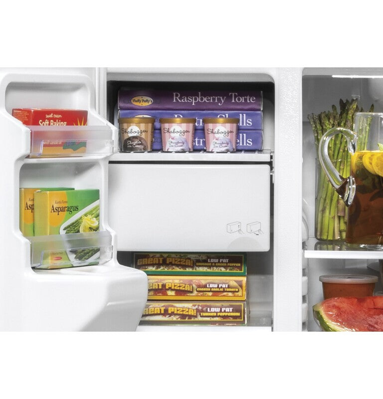 GE  21.8 Cu. Ft. Counter-Depth Fingerprint Resistant Side-By-Side Refrigerator - Fingerprint Resistant Stainless (GZS22IYNFS)