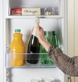 GE  21.8 Cu. Ft. Counter-Depth Fingerprint Resistant Side-By-Side Refrigerator - Fingerprint Resistant Stainless (GZS22IYNFS)