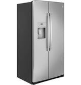 GE 21.8 Cu. Ft. Counter-Depth Fingerprint Resistant Side-By-Side Refrigerator - Gray (GZS22IYNFS)