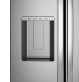 GE  23.5 Cu. Ft. Counter-Depth Side-By-Side Refrigerator with LED Light Walls and Extra Tall Dispenser - Fingerprint Resistant Stainless (GZS24PYYFS)